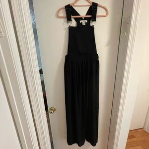 Long black overall dress